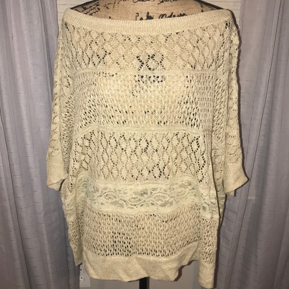 Anthropology Moth laced Sweater ✅